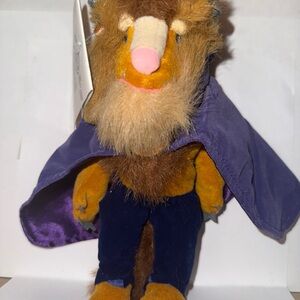 Purple and Brown Stuffed Animal with Shaggy Fur